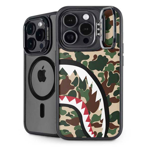 Shark Teeth Street Camo iPhone 15 Pro Max Kickstand Case